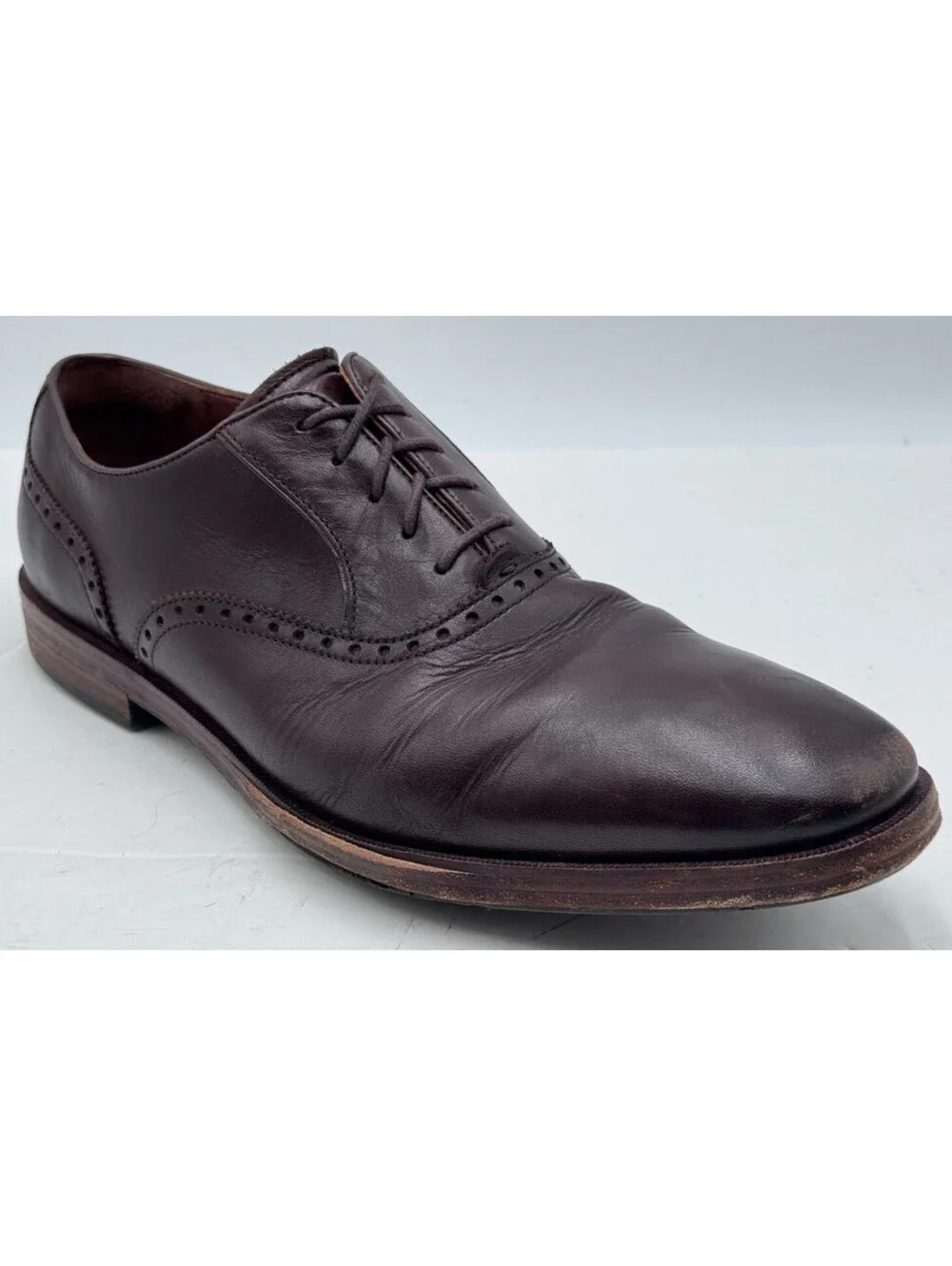 Cole Haan Hamilton Grand OS Men's Dress Shoes 10.5 Brown Wingtip Oxford C23764